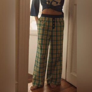 NWT Size XL - Anthropologie 100% Cotton Flannel Boxer Trousers (NWT US$68)